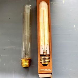 Heritage Edison style light bulbs.